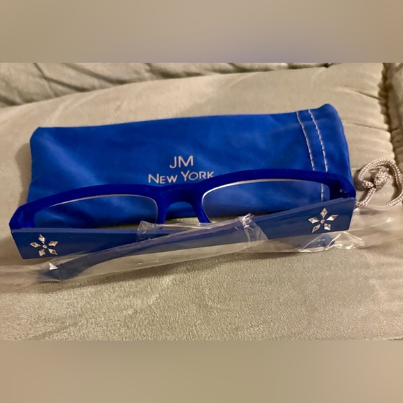 πΆοΈπ Glasses Bundle: UV SUNGLASSES & +3.0 READERS w Cloth Case, Blue (NEW) πΆοΈπ - Picture 5 of 14
